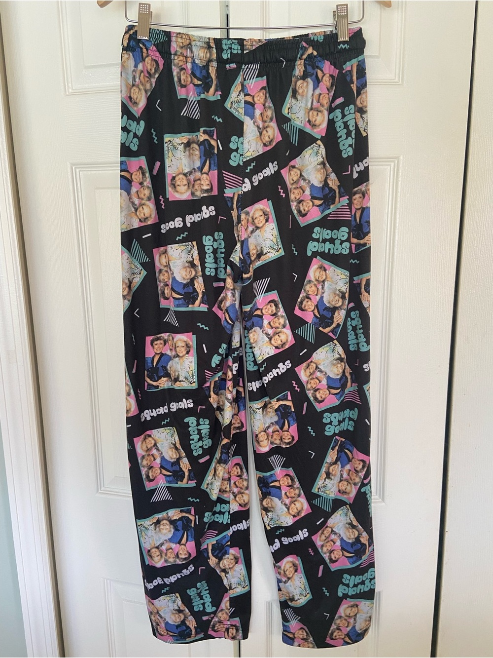 The Golden Girls Black Pajama Pants with Multicolor Photo-Print